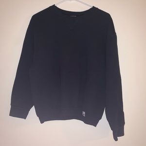 Plain Black Russell Sweatshirt